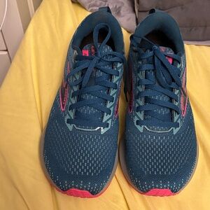 Brooks Blue and Pink Athletic Shoes